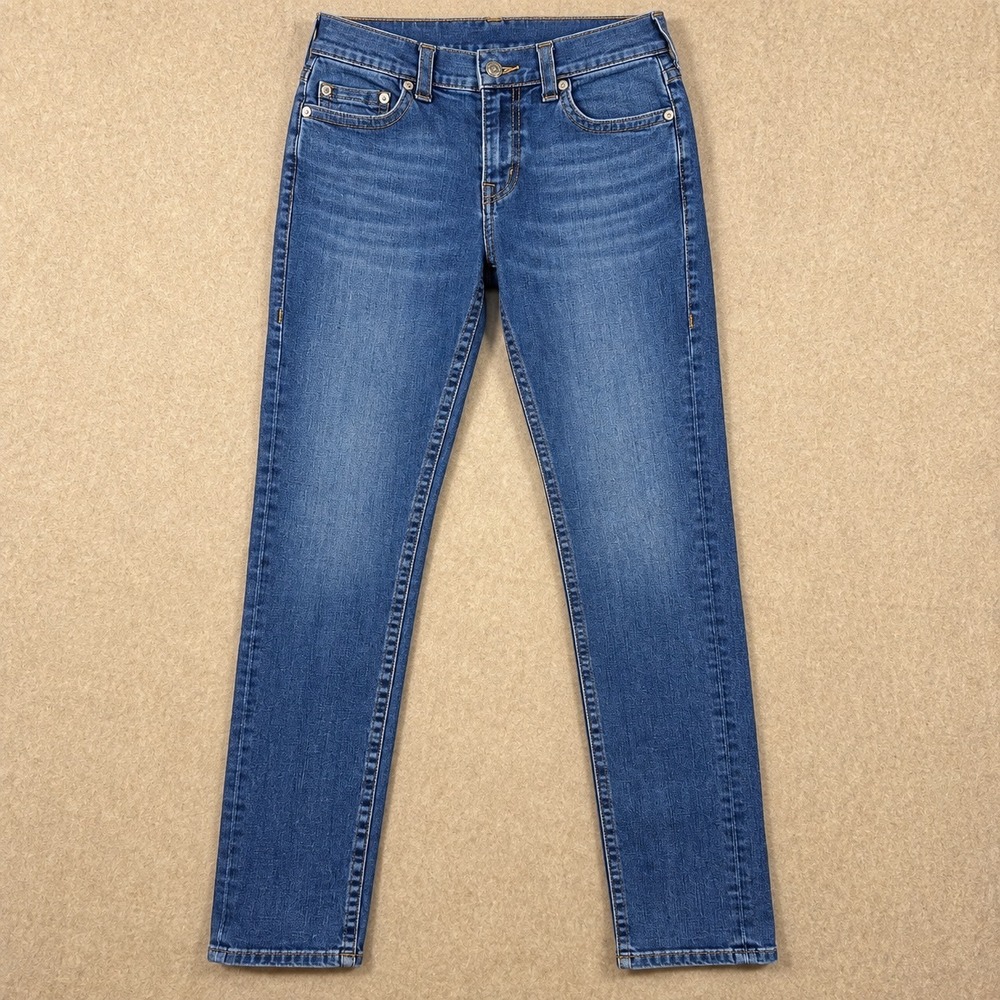 True Religion Geno Men's Relaxed Slim Jeans Medium Wash Stretch Denim Size 28